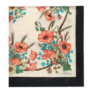 Gucci Floral Jacquard Lady Clicot Scarf in Ivory
